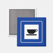 コーヒーの交通標識 マグネット (正面/裏面)