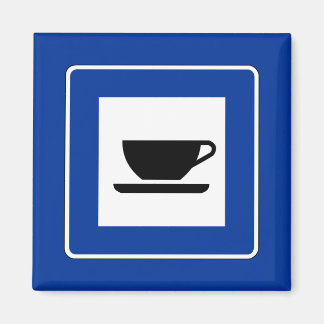コーヒーの交通標識 マグネット