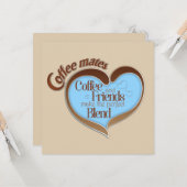 コーヒーの仲間 カード (正面/裏面インサイチュ)