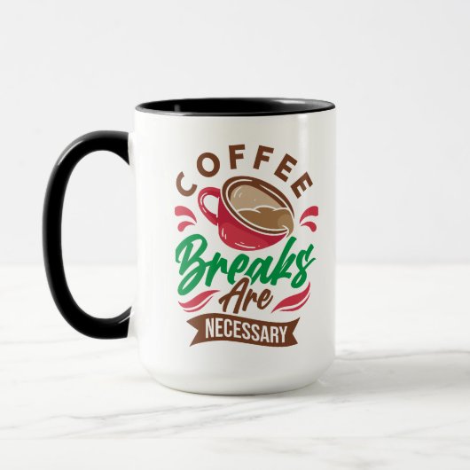 コーヒーの休憩が必要 マグカップ (左)