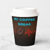 コーヒーの休憩 紙コップ (正面)