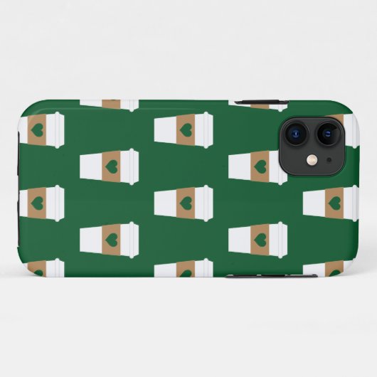 コーヒーの使い捨てコーヒーカップが好き Case-Mate iPhoneケース (裏面(横))