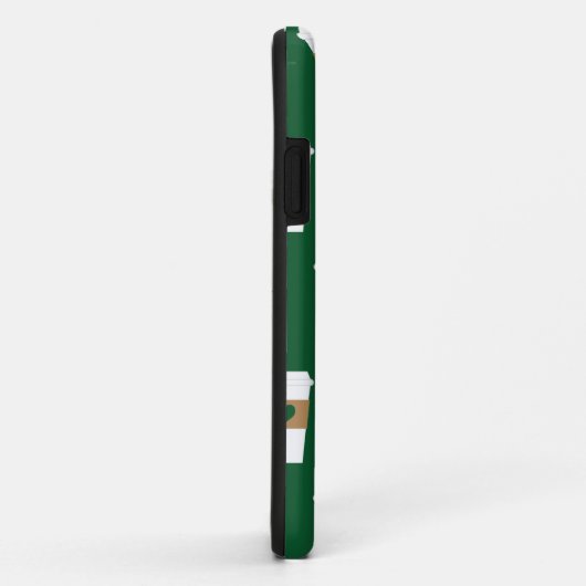 コーヒーの使い捨てコーヒーカップが好き Case-Mate iPhoneケース (裏面/右)