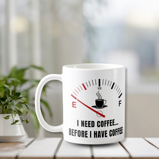 コーヒーの前にコーヒーが必要 – Meter コーヒーマグカップ