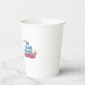 コーヒーの前にトーキーなし – コーおもしろいヒー引用文 紙コップ (左)