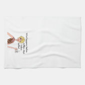 「コーヒーの前に何が起こるか、コーヒーの前に残れ！」 キッチンタオル (横)