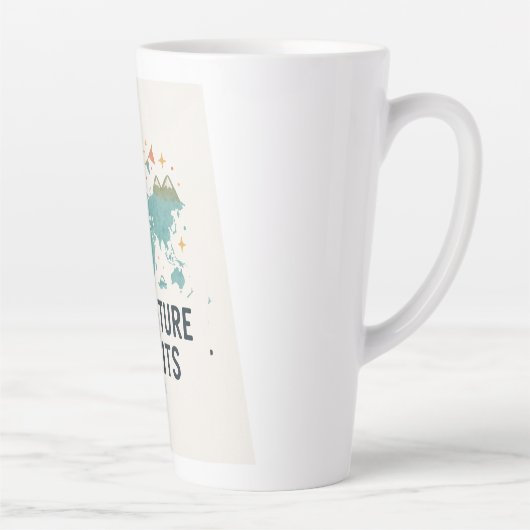 コーヒーの前に話さないで – My Happy Mug カフェラテマグ (右)