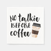 コーヒーの前に話すおもしろいこと スタンダードカクテルナプキン (正面)