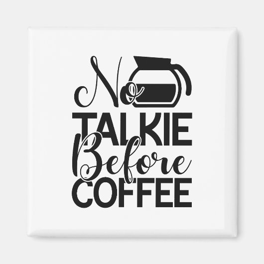 コーヒーの前に話すおもしろいこと マグネット (正面)