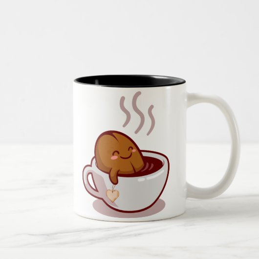 コーヒーの前に話す言葉はない ツートーンマグカップ (右)