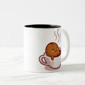 コーヒーの前に話す言葉はない ツートーンマグカップ (正面右)