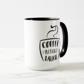 コーヒーの前に話す マグカップ (正面右)
