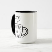 コーヒーの前に話す マグカップ (正面左)
