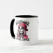 コーヒーの前の悪夢 マグカップ (正面左)