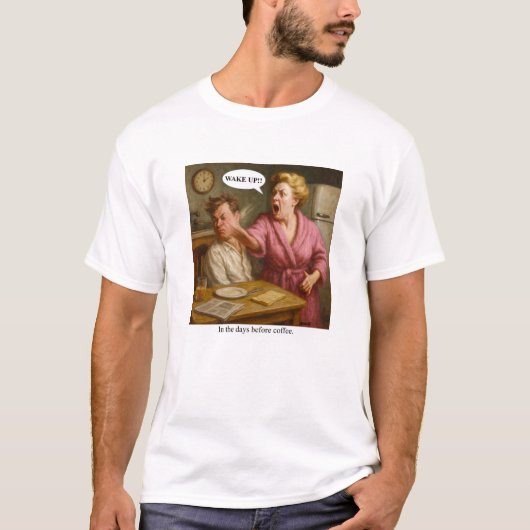 コーヒーの前の日で。 Tシャツ (正面)
