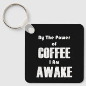 コーヒーの力(白) キーホルダー (正面)