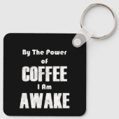 コーヒーの力(白) キーホルダー (裏面)