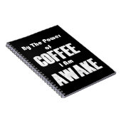 コーヒーの力（白） ノートブック (右側)