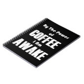 コーヒーの力（白） ノートブック (左側)