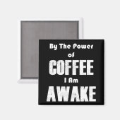 コーヒーの力（白） マグネット (正面/裏面)