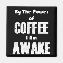 コーヒーの力（白） マグネット