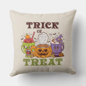 コーヒーの喜びをトリックまたは治療する クッション (裏面)