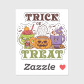 コーヒーの喜びをトリックまたは治療する シール (シート)