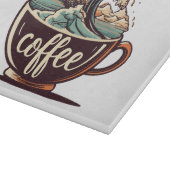 コーヒーの大波 カッティングボード (角)