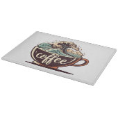 コーヒーの大波 カッティングボード (角)
