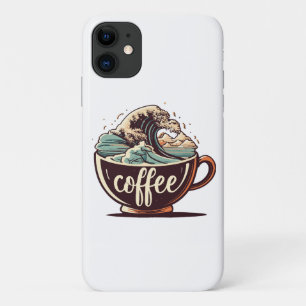コーヒーの大波 iPhone 11 ケース