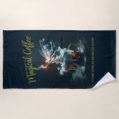 コーヒーの妖精 ビーチタオル (正面)