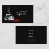 コーヒーの店の名刺 名刺 (正面/裏面)