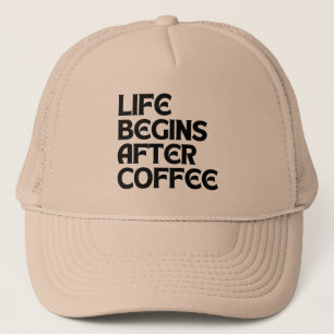 コーヒーの後に人生はじまる キャップ