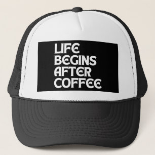 コーヒーの後に人生はじまる キャップ