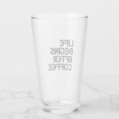 コーヒーの後に人生はじまる タンブラーグラス (裏面)