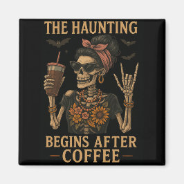 コーヒーの後に悩みが始まる – 冷蔵庫用マグネット マグネット