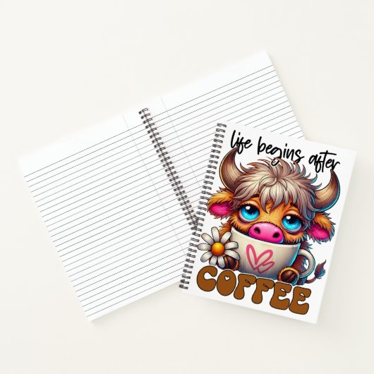 コーヒーの後の人生はじまる ノートブック (内部)