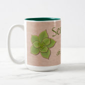 コーヒーの後の静けさエヘヴェリア多肉性 ツートーンマグカップ (左)