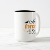 コーヒーの悲鳴と砂糖のハロウィーン ツートーンマグカップ (正面右)