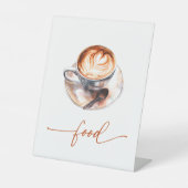 コーヒーの愛が育まれているフード 台座サイン (正面)