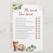 コーヒーの愛が醸造している彼はゲームを言った (正面/裏面)