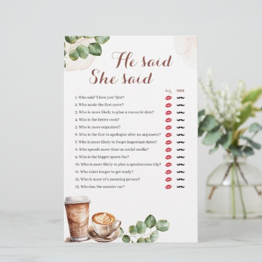 コーヒーの愛が醸造している彼はゲームを言った (スタンド正面)