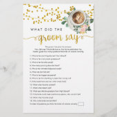 コーヒーの愛は、新郎がゲームと言ったこと醸造している (正面)