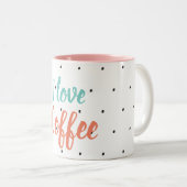 コーヒーの愛 ツートーンマグカップ (正面右)