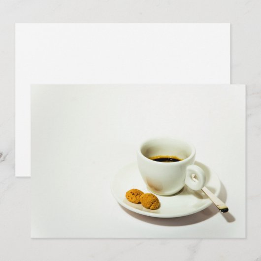 コーヒーの招待 招待状 (正面/裏面)