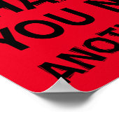 コーヒーの揺れおもしろいポスター ポスター (角)