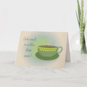 コーヒーの日が必要 カード (正面)