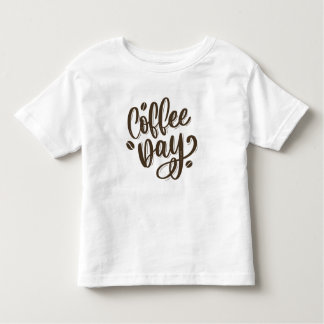 コーヒーの日の幼児Tシャツ トドラーTシャツ
