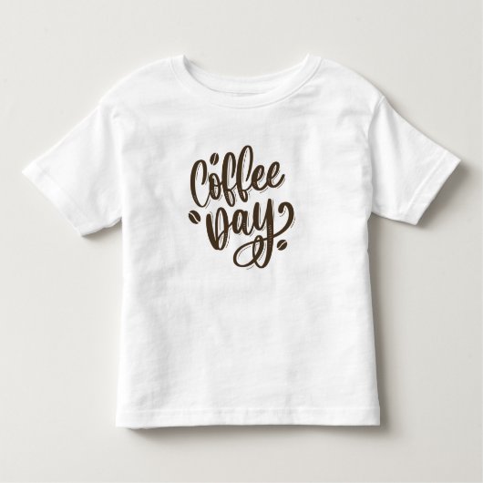 コーヒーの日の幼児Tシャツ トドラーTシャツ (正面)