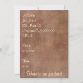 コーヒーの日付 招待状 (裏面)